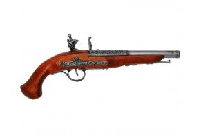 Макет кремневого пистолета Denix D7/1129G (18 век, металл, дерево, для левши)