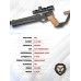 Пневматический пистолет KrugerGun Корсар 6.35 мм (d32, 240 мм, манометр, приклад, прямоток, дерево)