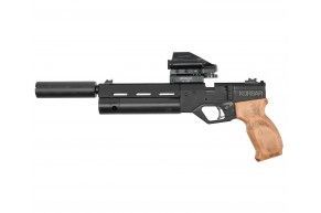 Пневматический пистолет KrugerGun Корсар 5.5 мм (d32, 180 мм, манометр, прямоток, дерево)