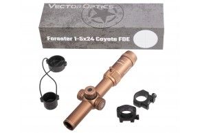 Оптический прицел Vector Optics Forester Gen2 1-5x24 SFP IR (Coyote FDE, VFD-2, 30 мм, подсветка)