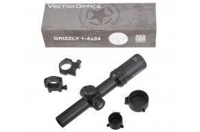 Оптический прицел Vector Optics Grizzly 1-4x24 SFP IR (German 4, 30 мм, подсветка)