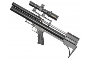 Б/У Пневматическая винтовка Dobermann Alfa Буллпап 1904243 (5.5 мм, 350 мм, полигональный ствол, передний взвод)