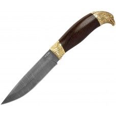 Нож нескладной Ножемир Варан (7000, дамаск, граб)