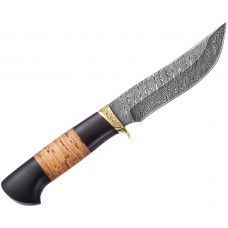 Нож фиксированный Ножемир Орлан (8784, дамаск, береста)