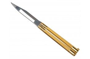 Нож складной Ножемир Flip One B-140 (сталь 440, бабочка, золотистый)