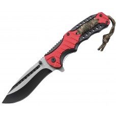 Нож складной Ножемир Четкий Расклад A-252 (сталь 440, паракорд, красный)