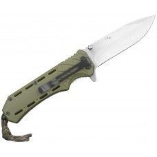 Нож складной Ножемир Четкий Расклад A-254 (сталь 440, паракорд, зеленый)