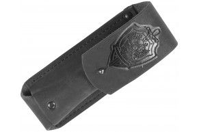 Чехол для складного ножа Ножемир ЧДС 11гч (черный, кожа, герб, для ножей 140 мм)