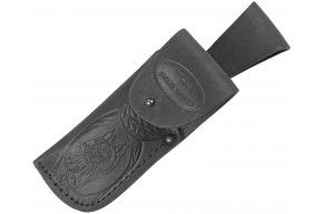 Чехол для складного ножа Ножемир ЧДС 13п (черный, кожа, подвес, для ножей 125 мм)