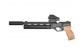 Пневматический пистолет Krugergun Корсар 5.5 мм (240 мм, дерево, F32, с манометром, прямоток)