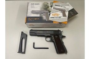 Б/У Пневматический пистолет Gletcher Colt CLT 1911 0307241 (4.5 мм, Blowback)