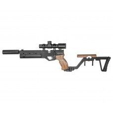 Пневматический пистолет KrugerGun Корсар 6.35 мм (D32, 180 мм, манометр, прямоток, с прикладом, дерево)