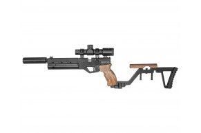 Пневматический пистолет KrugerGun Корсар 6.35 мм (D32, 180 мм, манометр, прямоток, с прикладом, дерево)