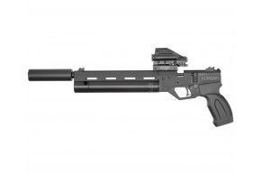 Пневматический пистолет KrugerGun Корсар 6.35 мм (d32, ствол 240, прямоток, манометр, пластик)