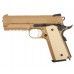 Страйкбольный пистолет WE Colt М1911А1 Desert Warrior 4.3 (Tan, Weaver, Green Gas, WE-E011-TN)