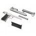 Страйкбольный пистолет WE Desert Eagle (silver, матовый, WE-090510, Gas)