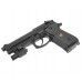 Страйкбольный пистолет WE Beretta M92F (CO2, черный, Weaver, WE-M008-M9A1-CO2 / CP321)