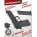 Страйкбольный пистолет WE Beretta M92F (CO2, черный, Weaver, WE-M008-M9A1-CO2 / CP321)