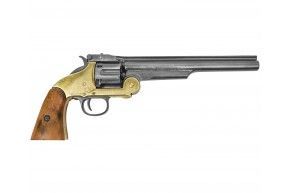 Макет револьвера Denix Smith & Wesson Schofield D7/1008L-OLD (латунь, 1869 г, США, состаренный)