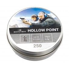 Пули пневматические Borner Hollow Point 5.5 мм (250 шт, 1.5 грамм)