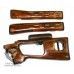 ММГ СВД (Макет снайперской винтовки Драгунова, стационарный деревянный приклад, нижнее и верхнее деревянное цевьё, кожаная щёчка)
