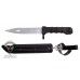 ММГ Штык-ножа НС – АК Макет сб. Нож сувенирный 6Х5, ножны и рукоятка - чёрный пластик, с пропилом