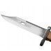 ММГ штык-нож АК ШНС-001-01 Люкс (макет для АКМ, коричневый, резиновая накладка, металлические ножны, без пропила) 