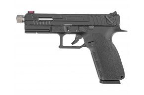 Страйкбольный пистолет KJW KP-13F (с резьбой, full auto, Gas, черный)