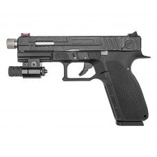 Страйкбольный пистолет KJW KP-13F (с резьбой, full auto, Gas, черный)
