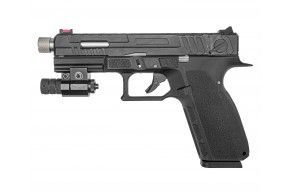 Страйкбольный пистолет KJW KP-13F (с резьбой, full auto, Gas, черный)