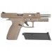 Страйкбольный пистолет KJW KP-13F (резьба, автоматический, Green Gas, Tan)