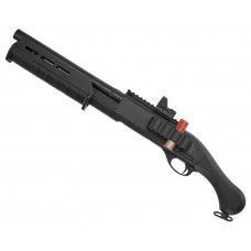 Страйкбольный дробовик Cyma CM357BK (Ремингтон М870, 6 мм, M-Pul, патронташ)