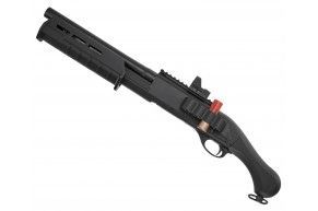 Страйкбольный дробовик Cyma CM357BK (Ремингтон М870, 6 мм, M-Pul, патронташ)