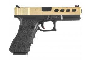 Страйкбольный пистолет Double Bell G17 Zev (Gold Slide, 850, CO2, 6 мм)