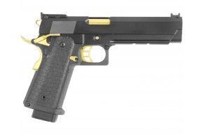 Страйкбольный пистолет Double Bell Hi-Capa 5.1 (895, black, gold, CO2, 6 мм)