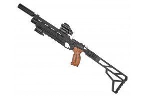 Пистолет KrugerGun Корсар 6.35 мм комплект Hunter подарочный (D32, 240 мм, манометр, приклад, цевье)