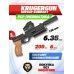 Пневматический пистолет KrugerGun Корсар Компакт 6.35 мм (светлое дерево, D42, манометр)