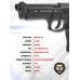 Пневматический пистолет Borner 92 4.5 мм (пулевой, Blowback, Beretta)