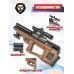 Пневматическая винтовка Krugergun Снайпер Буллпап 6.35 мм (350 мм, прямоток, резервуар 430, дерево)
