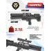 Пневматическая винтовка Krugergun Снайпер 6.35 мм Буллпап (420 мм, резервуар 510, взвод передний, редуктор, регулируемый тыльник, пластик)