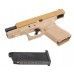 Страйкбольный пистолет WE Glock 19 Gen5 (Tan, 6 мм, GBB, Gas, WE-G003VB-TAN)