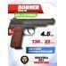 Пневматический пистолет Borner APS-M 4.5 мм (black, металл, АПС)