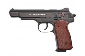 Пневматический пистолет Borner APS Blowback 4.5 мм (черный, Стечкин)