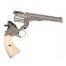 Пневматический револьвер ASG Schofield 6 Silver & Ivory Grip 4.5 мм (пулевой, S&W)