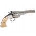 Пневматический револьвер ASG Schofield 6 Silver & Ivory Grip 4.5 мм (пулевой, S&W)
