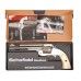Пневматический револьвер ASG Schofield 6 Silver & Ivory Grip 4.5 мм (пулевой, S&W)