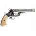 Пневматический револьвер ASG Schofield 6 Silver & Ivory Grip 4.5 мм (пулевой, S&W)