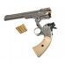 Пневматический револьвер ASG Schofield 6 Silver & Ivory Grip 4.5 мм (пулевой, S&W)