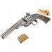 Пневматический револьвер ASG Schofield 6 Silver & Ivory Grip 4.5 мм (пулевой, S&W)