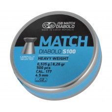 Пули пневматические JSB Blue Match S100 4.5 мм (0.535 г, 500 шт, 4.49 мм)